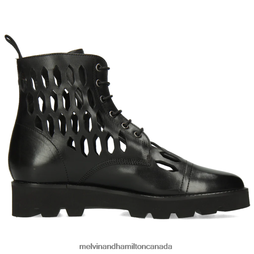 Women Melvin & Hamilton Black Selina 51 Ankle Boots P4V68P1128