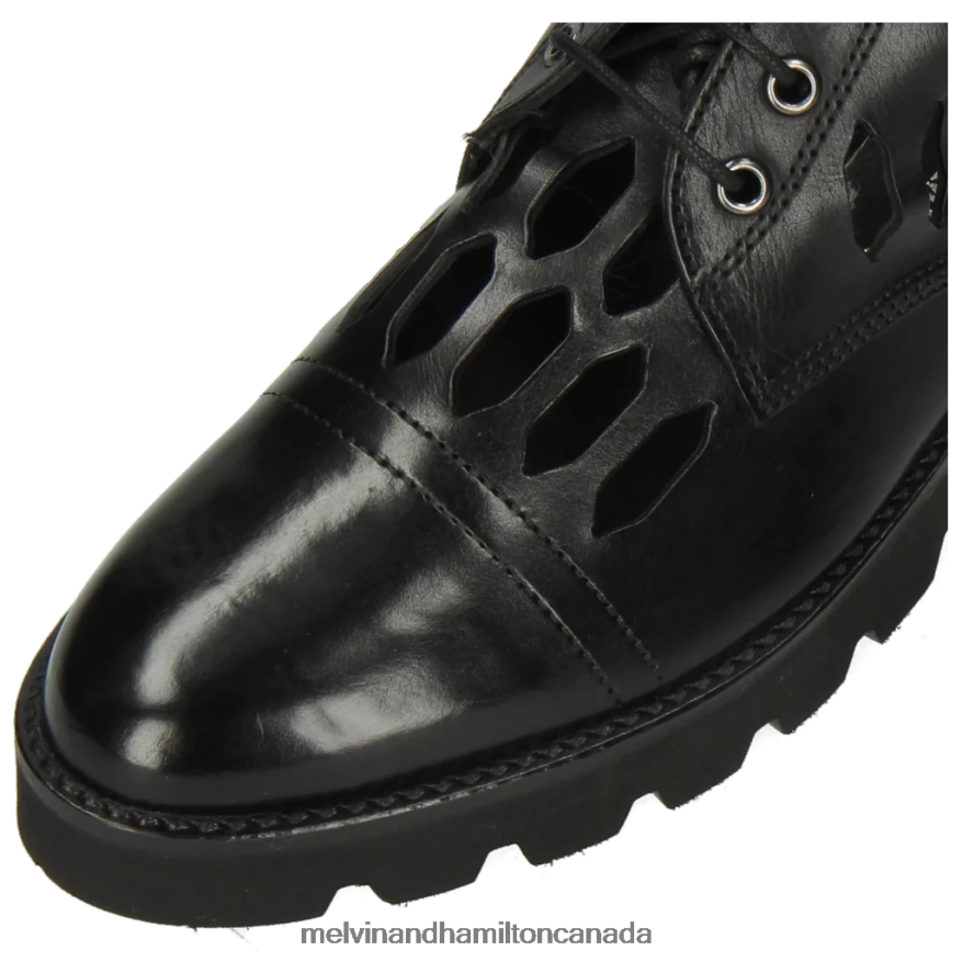 Women Melvin & Hamilton Black Selina 51 Ankle Boots P4V68P1128