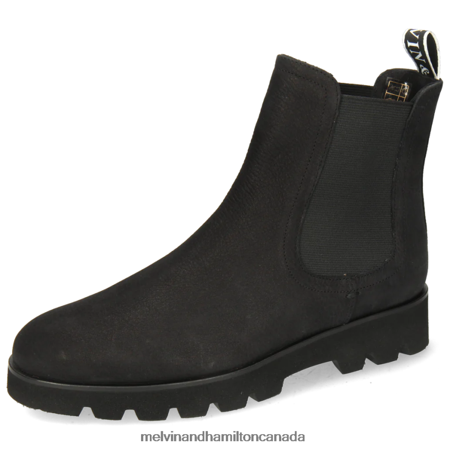 Women Melvin & Hamilton Black Susan 100 Ankle Boots P4V68P1068