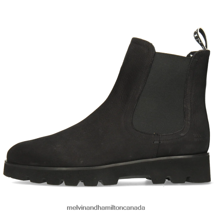 Women Melvin & Hamilton Black Susan 100 Ankle Boots P4V68P1068