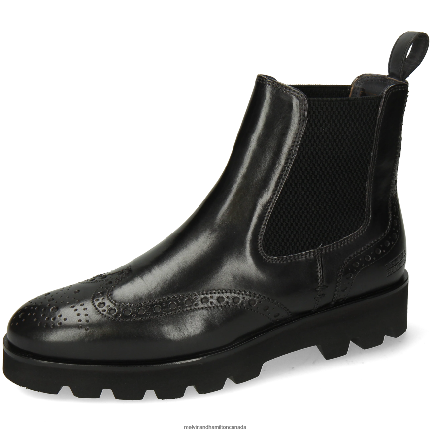 Women Melvin & Hamilton Black Susan 111 Ankle Boots P4V68P780