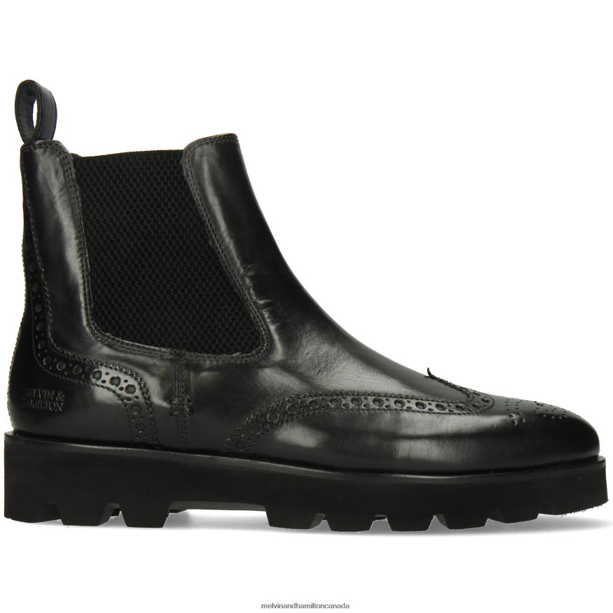 Women Melvin & Hamilton Black Susan 111 Ankle Boots P4V68P780