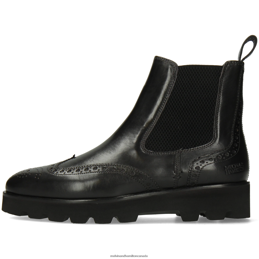 Women Melvin & Hamilton Black Susan 111 Ankle Boots P4V68P780