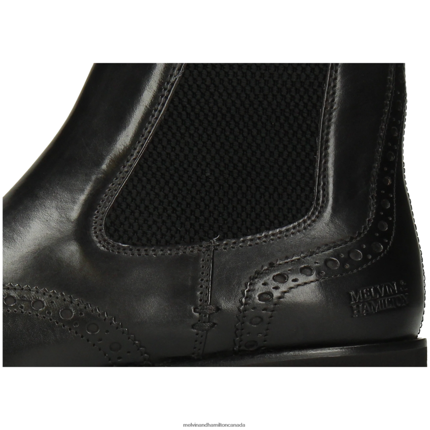 Women Melvin & Hamilton Black Susan 111 Ankle Boots P4V68P780