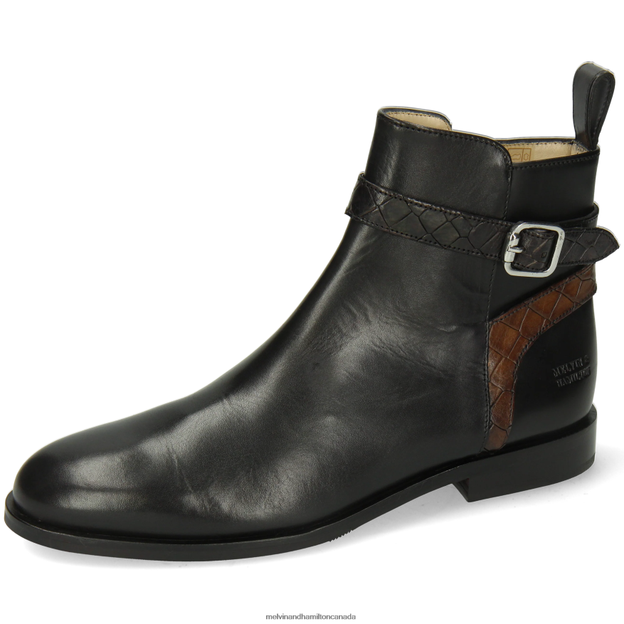Women Melvin & Hamilton Black Susan 116 Ankle Boots P4V68P920