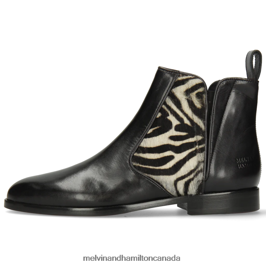 Women Melvin & Hamilton Black Susan 34 Ankle Boots P4V68P1110