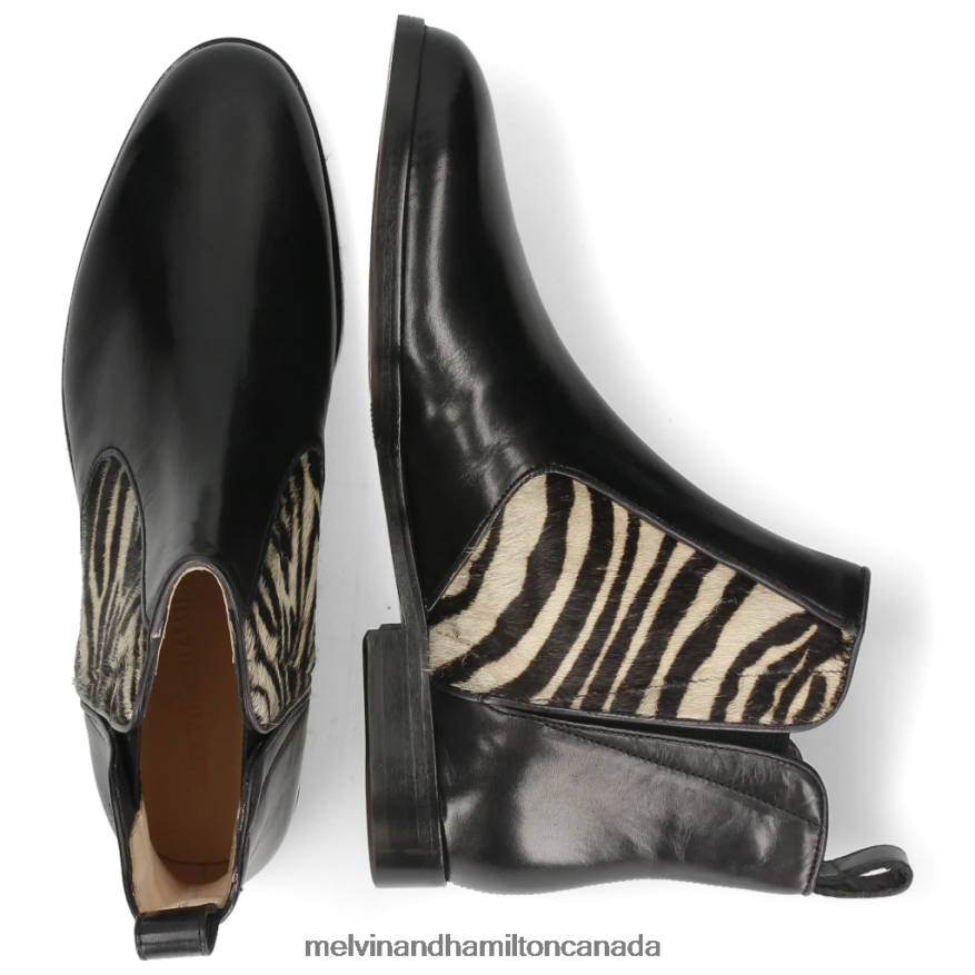 Women Melvin & Hamilton Black Susan 34 Ankle Boots P4V68P1110