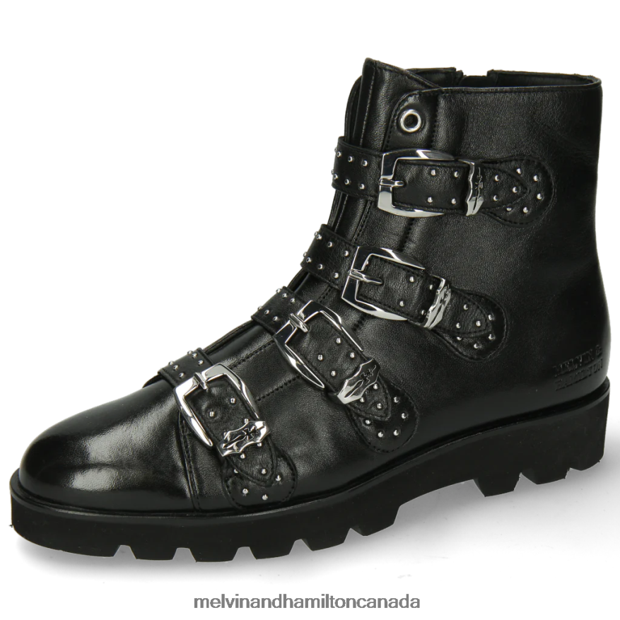Women Melvin & Hamilton Black Susan 44 Ankle Boots P4V68P1051