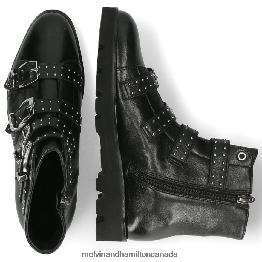 Women Melvin & Hamilton Black Susan 44 Ankle Boots P4V68P1051
