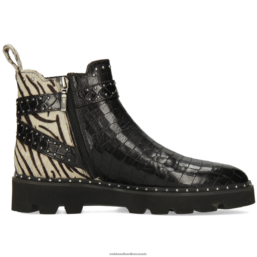 Women Melvin & Hamilton Black Susan 68 Ankle Boots P4V68P928