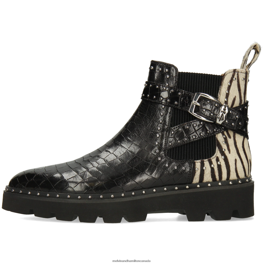 Women Melvin & Hamilton Black Susan 68 Ankle Boots P4V68P928