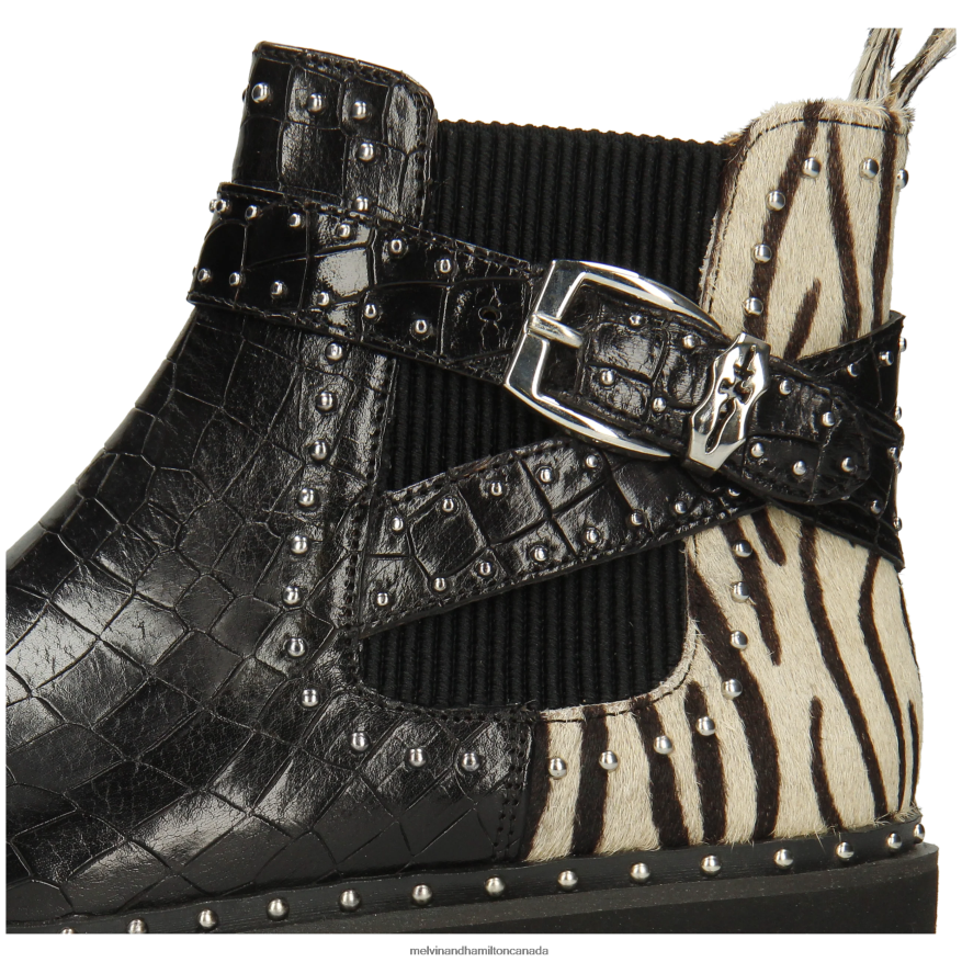 Women Melvin & Hamilton Black Susan 68 Ankle Boots P4V68P928