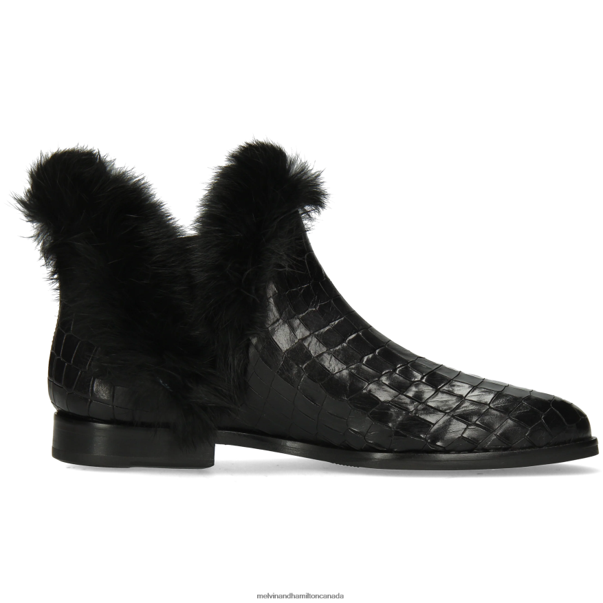 Women Melvin & Hamilton Black Susan 92 Ankle Boots P4V68P1093
