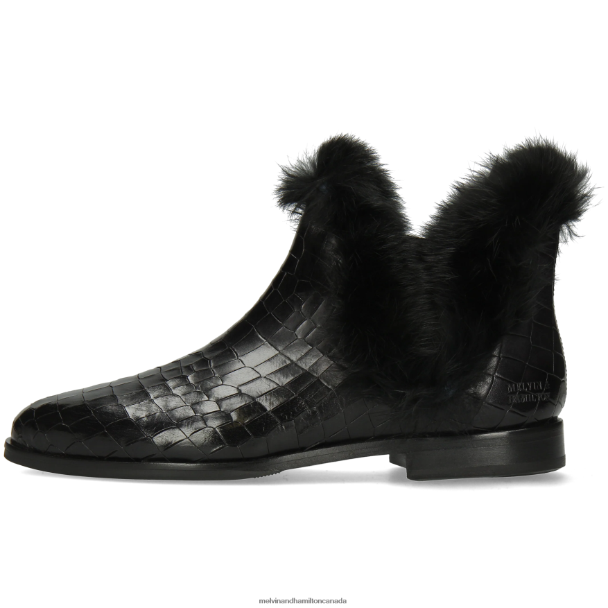 Women Melvin & Hamilton Black Susan 92 Ankle Boots P4V68P1093