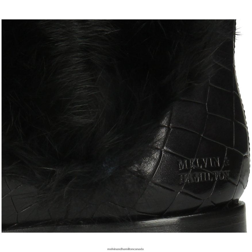 Women Melvin & Hamilton Black Susan 92 Ankle Boots P4V68P1093