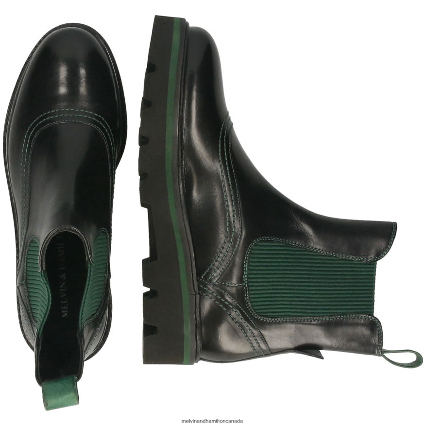 Women Melvin & Hamilton Black Sybill 33 Ankle Boots P4V68P785