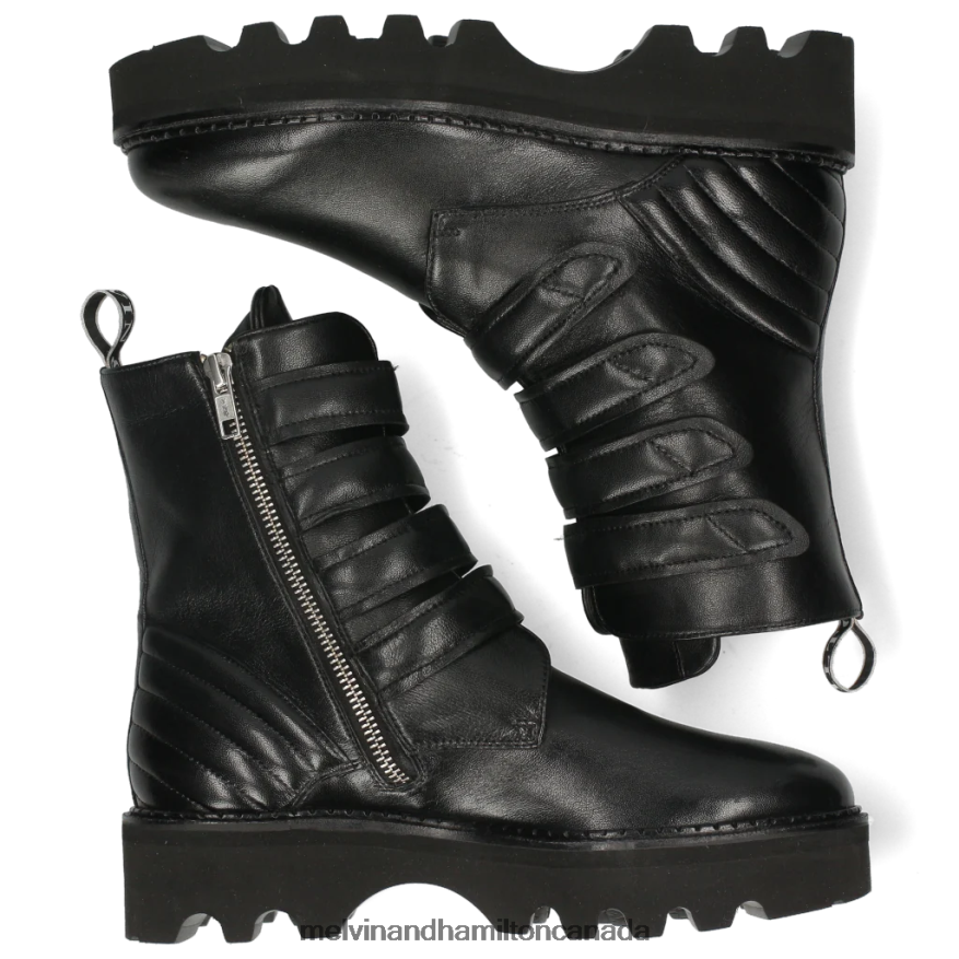 Women Melvin & Hamilton Black Sybill 7 Ankle Boots P4V68P1022