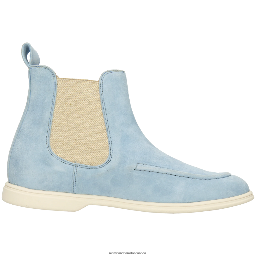 Women Melvin & Hamilton Blue Adley 18 Ankle Boots P4V68P834