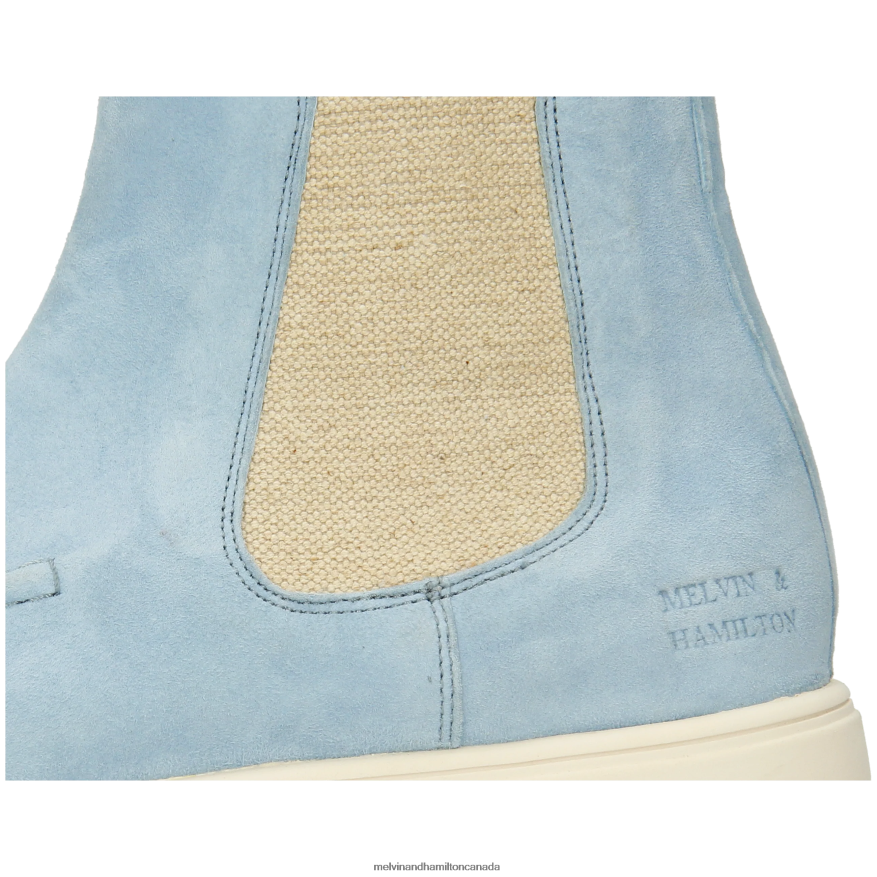 Women Melvin & Hamilton Blue Adley 18 Ankle Boots P4V68P834