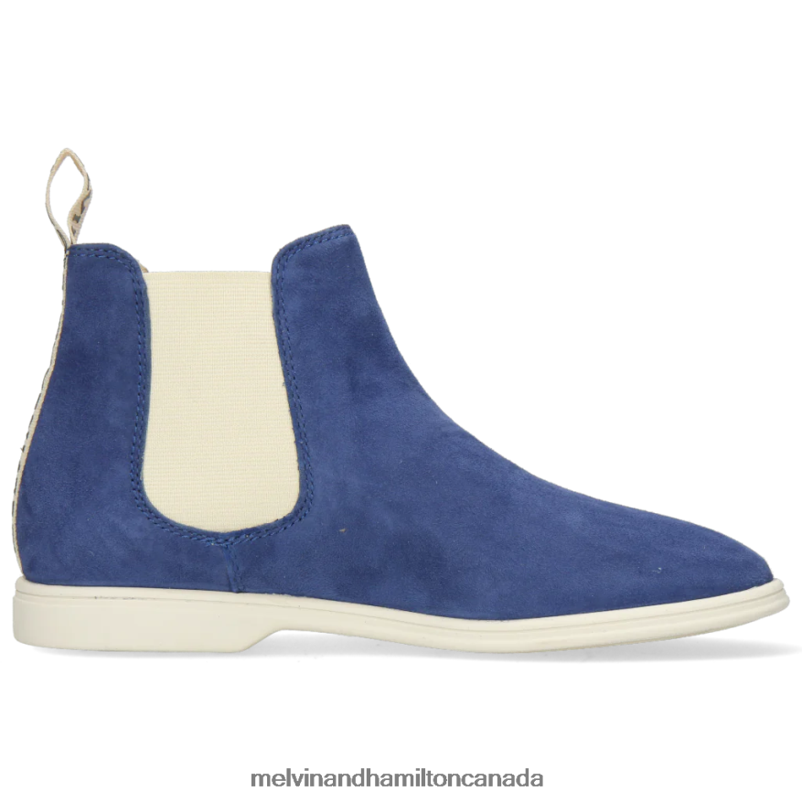 Women Melvin & Hamilton Blue Adley 2 Ankle Boots P4V68P1131