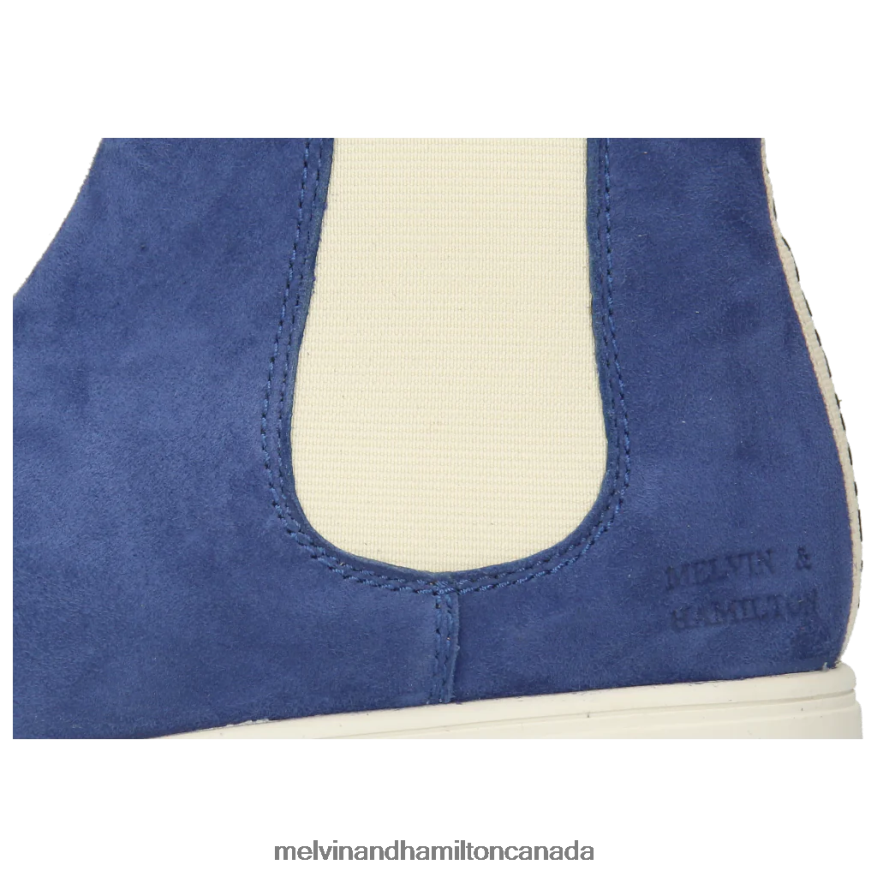 Women Melvin & Hamilton Blue Adley 2 Ankle Boots P4V68P1131