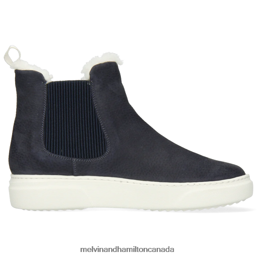 Women Melvin & Hamilton Blue Hailey 2 Ankle Boots P4V68P1011