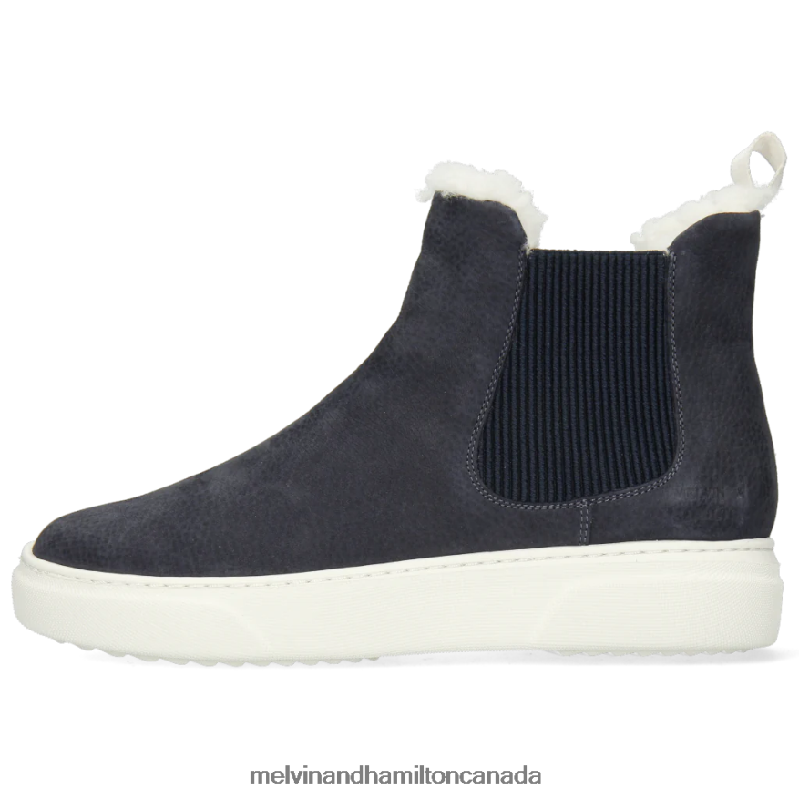 Women Melvin & Hamilton Blue Hailey 2 Ankle Boots P4V68P1011