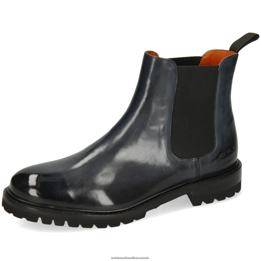 Women Melvin & Hamilton Blue Regine 8 Ankle Boots P4V68P903