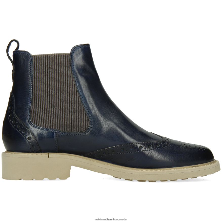 Women Melvin & Hamilton Blue Selina 29 Ankle Boots P4V68P845