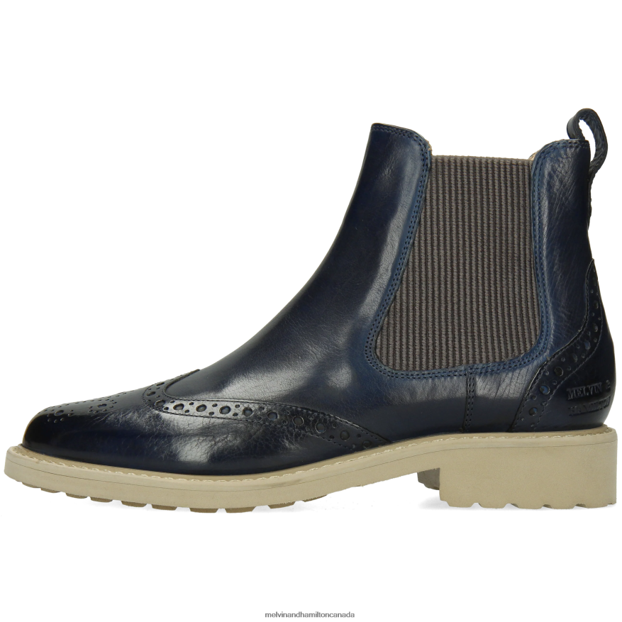 Women Melvin & Hamilton Blue Selina 29 Ankle Boots P4V68P845