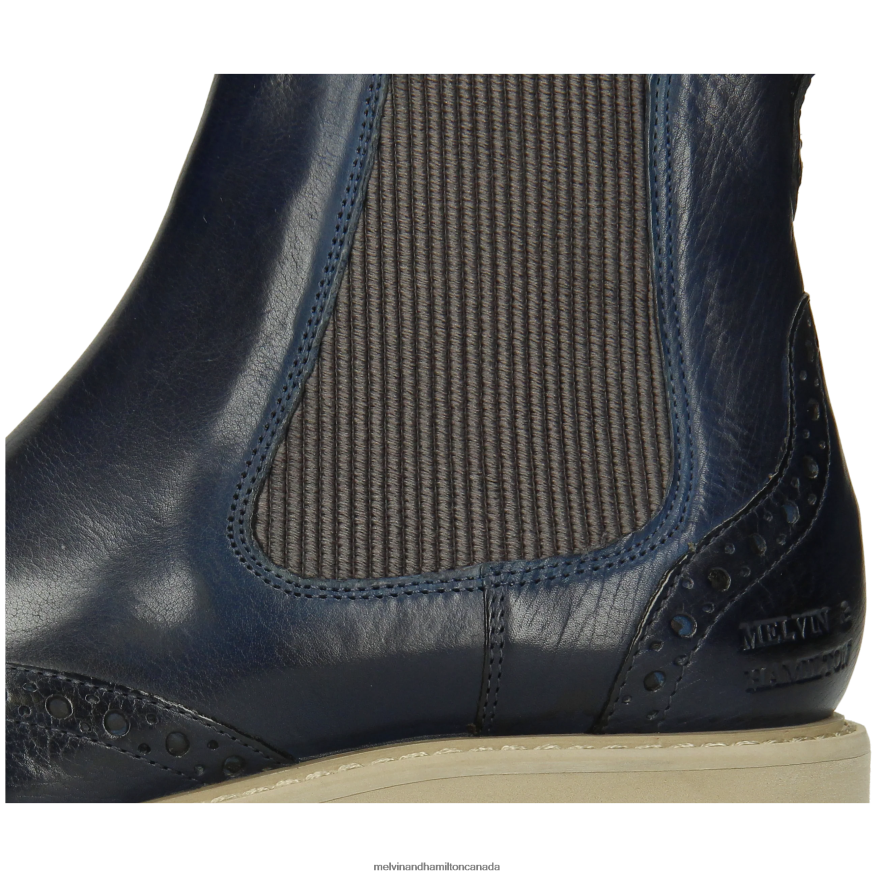 Women Melvin & Hamilton Blue Selina 29 Ankle Boots P4V68P845