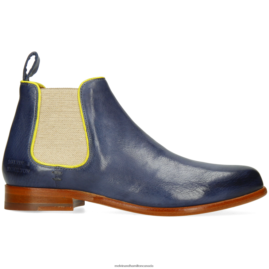 Women Melvin & Hamilton Blue Selina 48 Ankle Boots P4V68P902