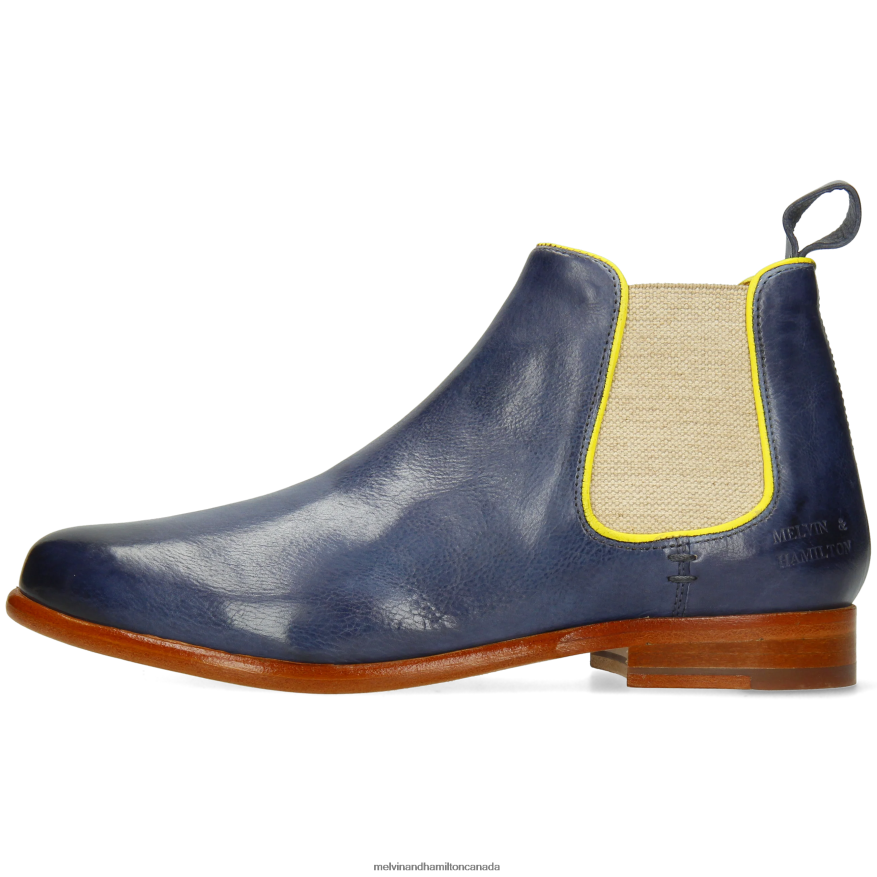 Women Melvin & Hamilton Blue Selina 48 Ankle Boots P4V68P902