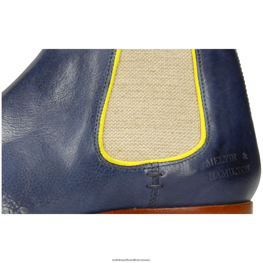 Women Melvin & Hamilton Blue Selina 48 Ankle Boots P4V68P902