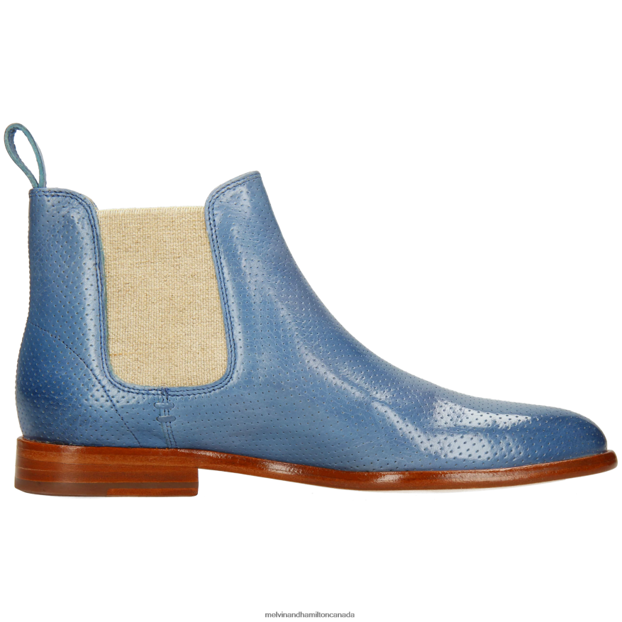 Women Melvin & Hamilton Blue Susan 10 Ankle Boots P4V68P855