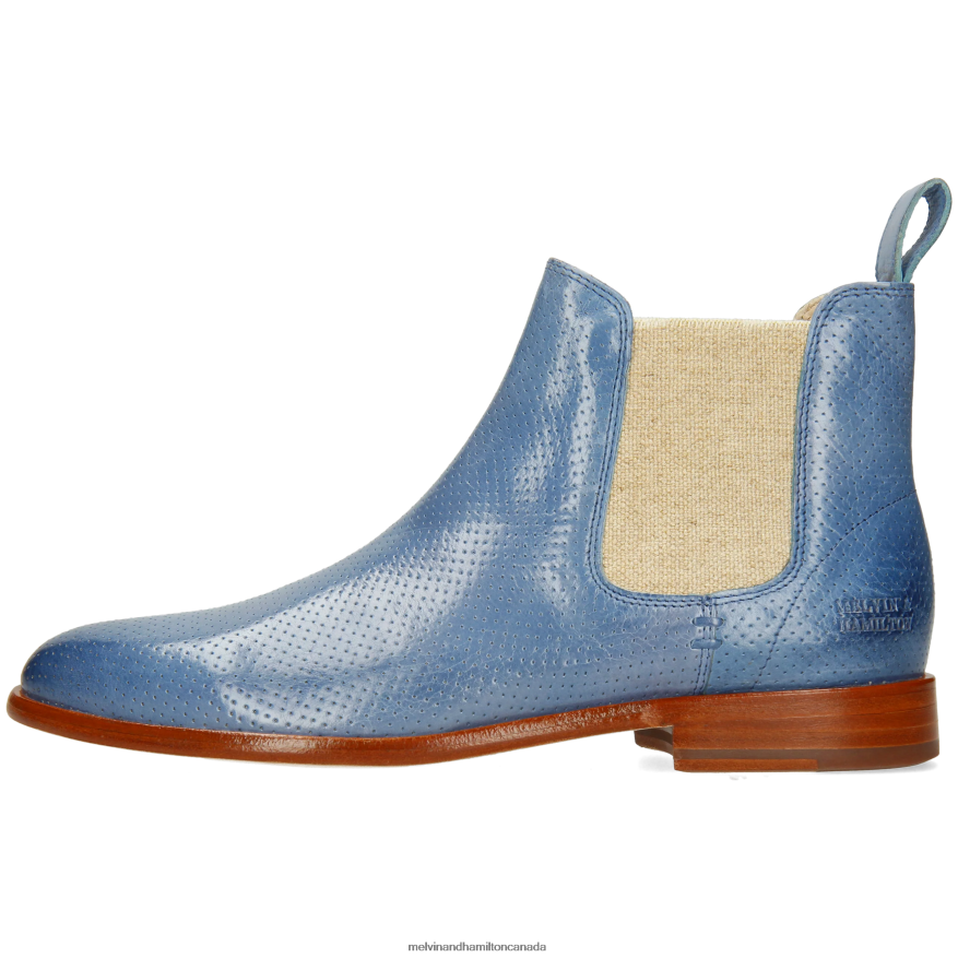 Women Melvin & Hamilton Blue Susan 10 Ankle Boots P4V68P855
