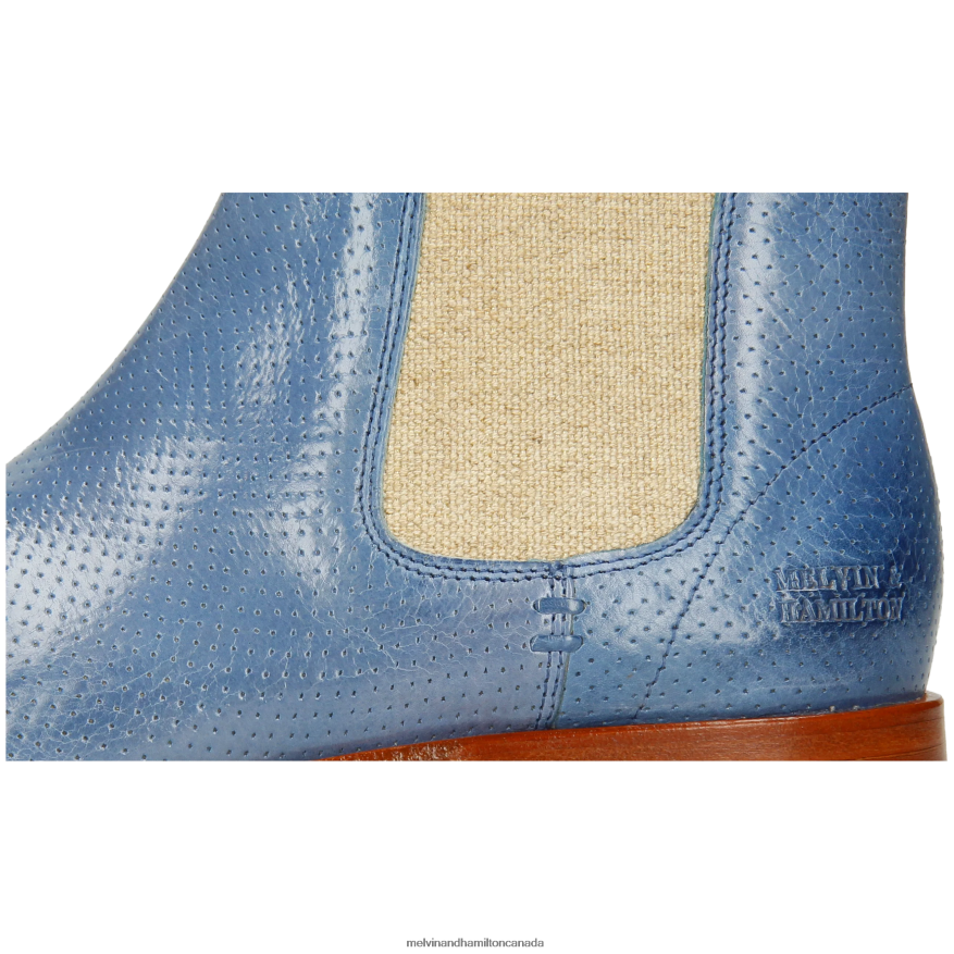 Women Melvin & Hamilton Blue Susan 10 Ankle Boots P4V68P855