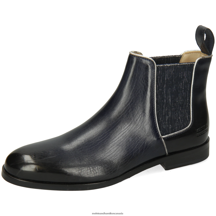 Women Melvin & Hamilton Blue Susan 70 Ankle Boots P4V68P812