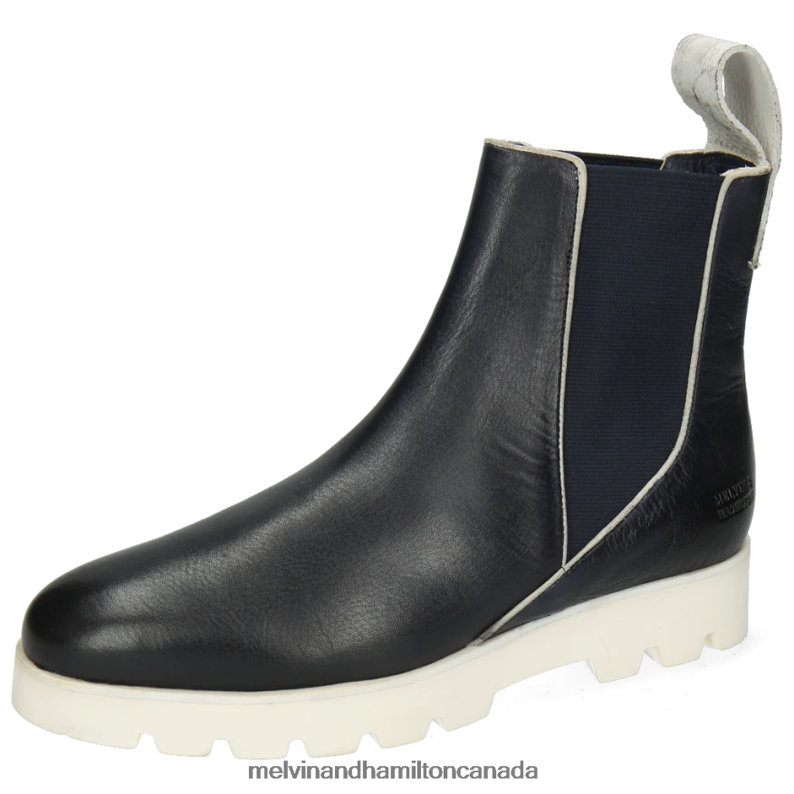 Women Melvin & Hamilton Blue Susan 97 Ankle Boots P4V68P1144