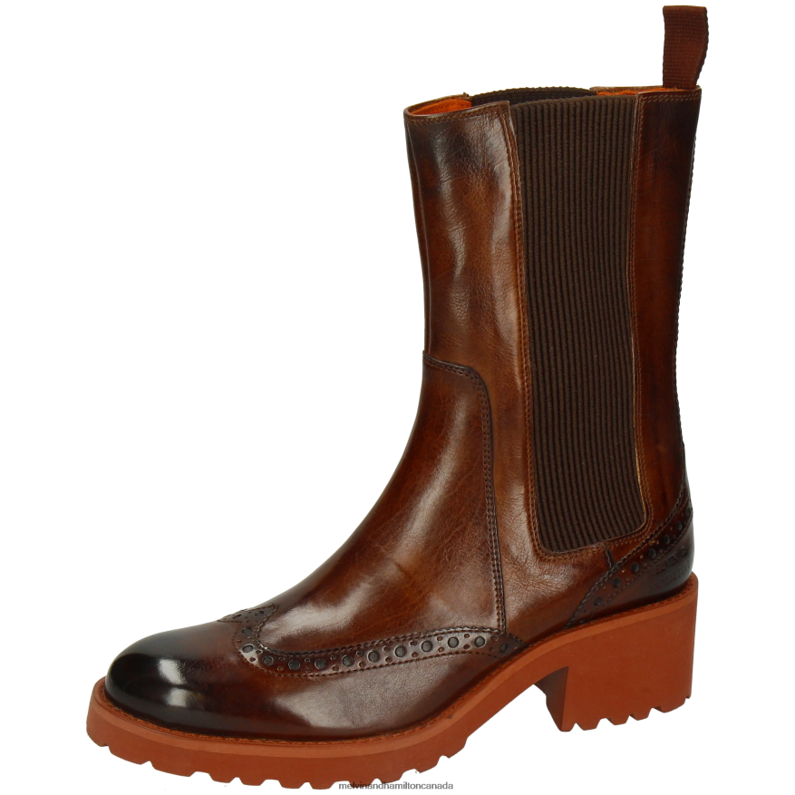 Women Melvin & Hamilton Brown Abigail 2 Ankle Boots P4V68P927