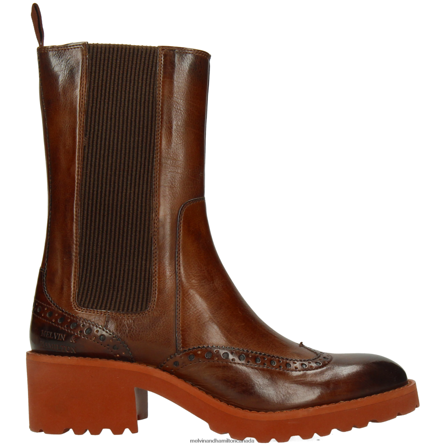 Women Melvin & Hamilton Brown Abigail 2 Ankle Boots P4V68P927