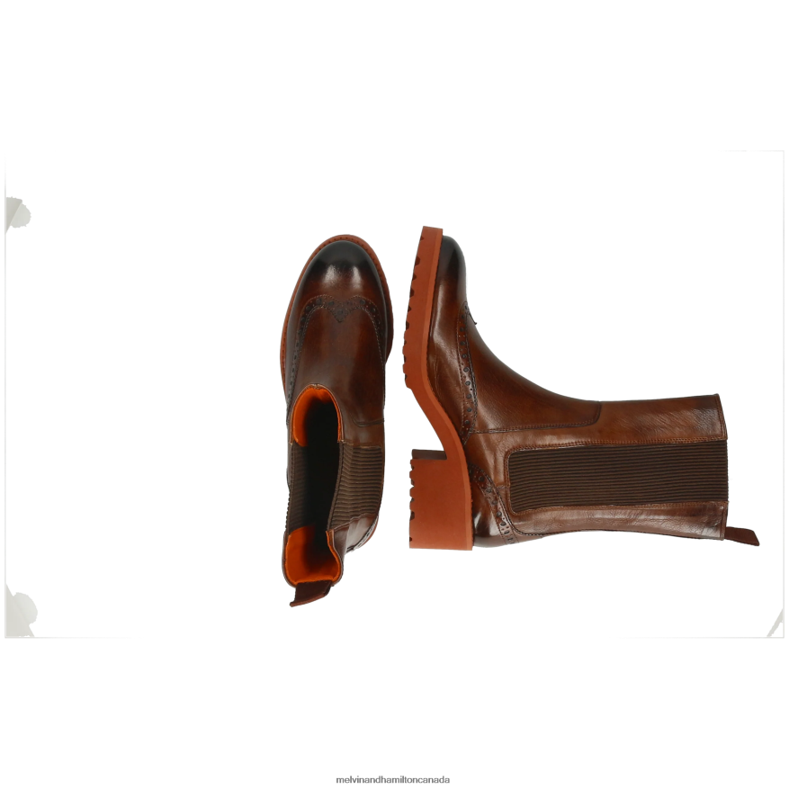 Women Melvin & Hamilton Brown Abigail 2 Ankle Boots P4V68P927