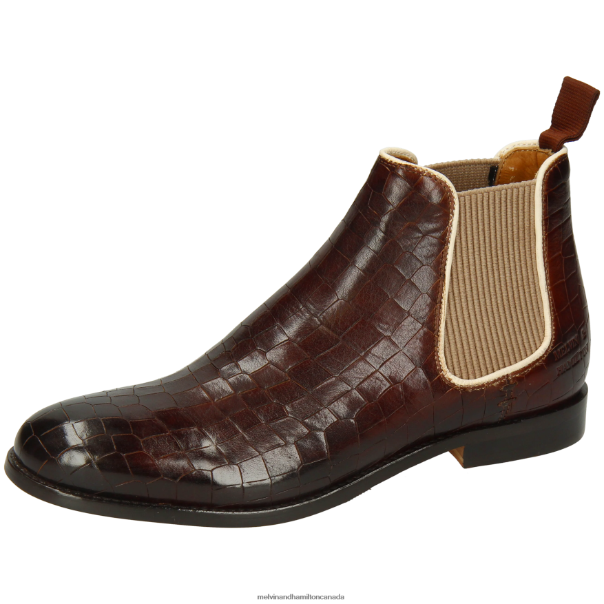 Women Melvin & Hamilton Brown Amelie 4 Ankle Boots P4V68P931