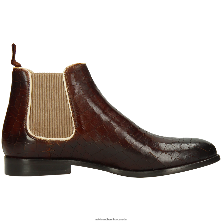 Women Melvin & Hamilton Brown Amelie 4 Ankle Boots P4V68P931