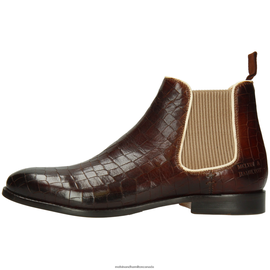 Women Melvin & Hamilton Brown Amelie 4 Ankle Boots P4V68P931