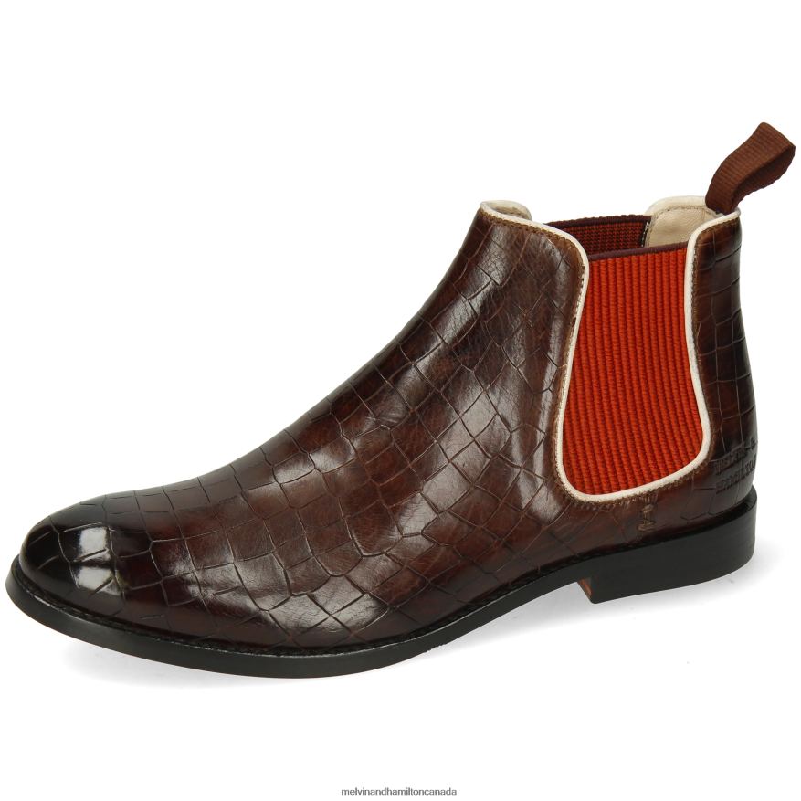 Women Melvin & Hamilton Brown Amelie 4 Ankle Boots P4V68P933