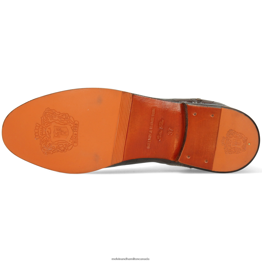 Women Melvin & Hamilton Brown Amelie 4 Ankle Boots P4V68P933