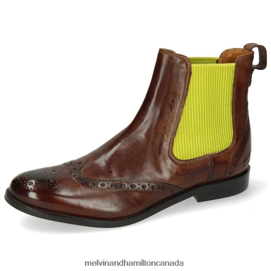 Women Melvin & Hamilton Brown Amelie 5 Ankle Boots P4V68P1097