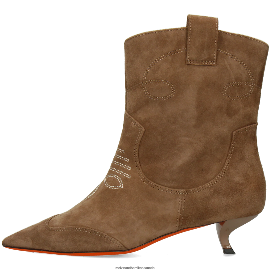 Women Melvin & Hamilton Brown Aurora 1 Ankle Boots P4V68P840
