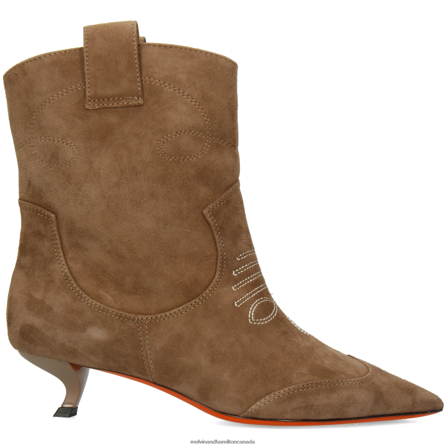 Women Melvin & Hamilton Brown Aurora 1 Ankle Boots P4V68P840